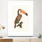 Boho Toucan by Jonas Loose on GIANT ART - orange digital drawing