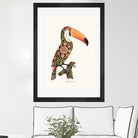 Boho Toucan by Jonas Loose on GIANT ART - orange digital drawing