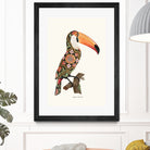 Boho Toucan by Jonas Loose on GIANT ART - orange digital drawing