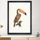 Boho Toucan by Jonas Loose on GIANT ART - orange digital drawing