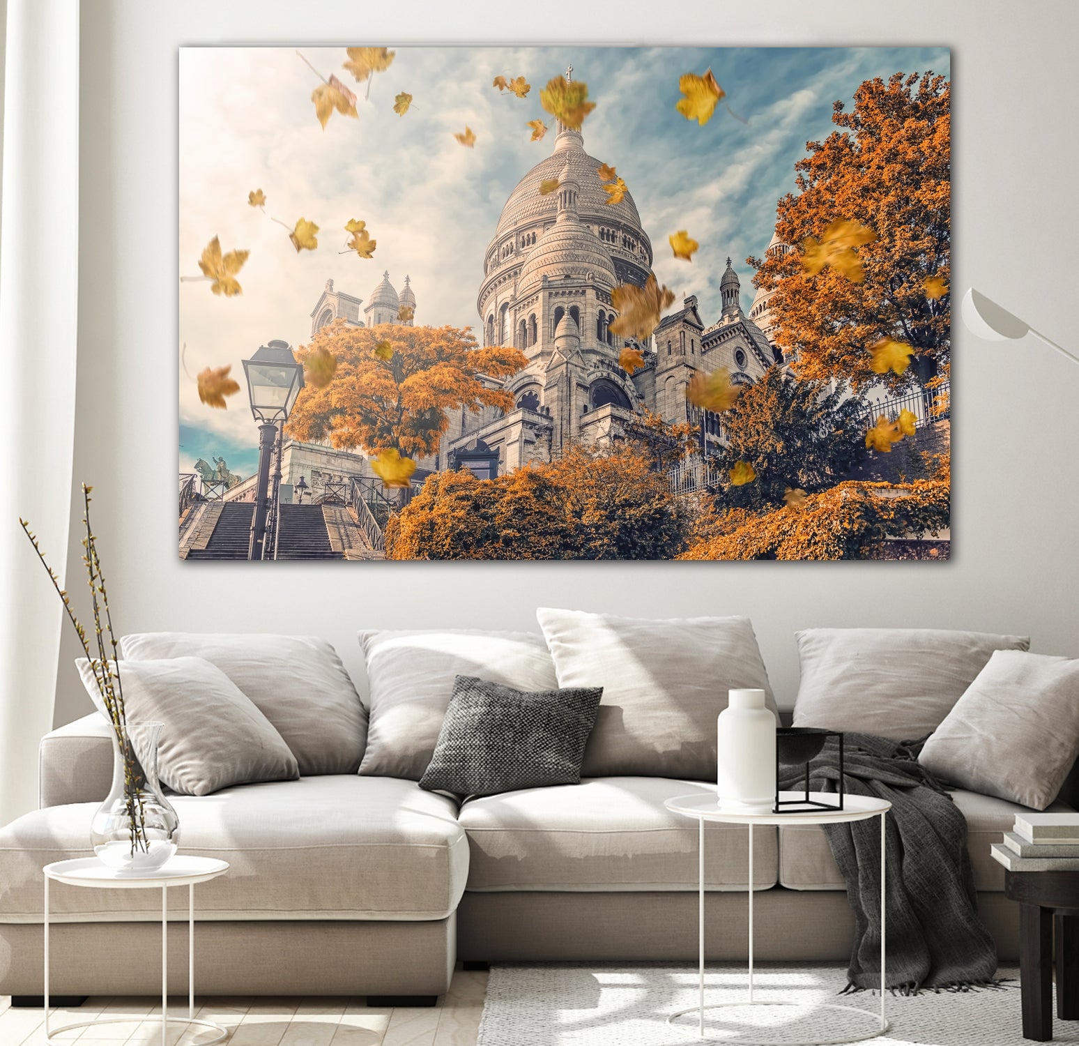 Autumn in Montmartre by emmanuel charlat on GIANT ART - orange photo illustration