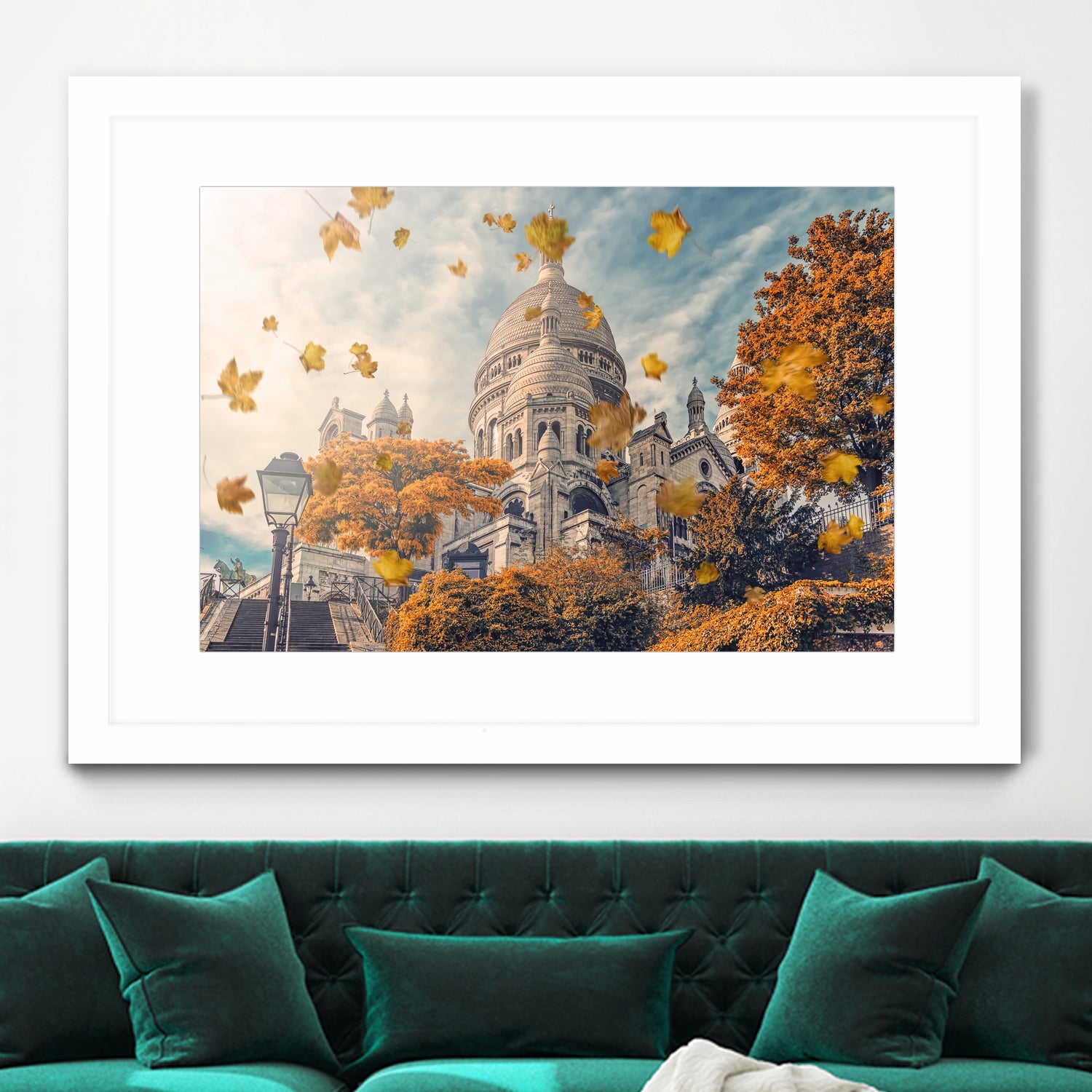 Autumn in Montmartre by emmanuel charlat on GIANT ART - orange photo illustration