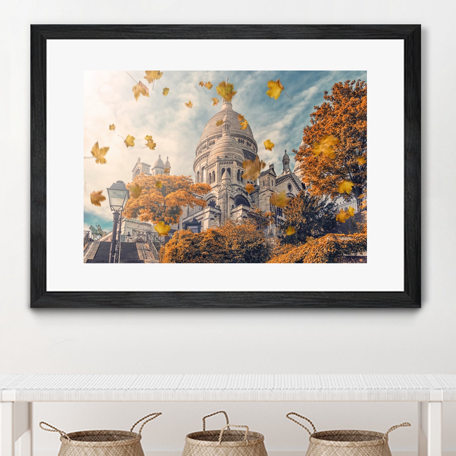 Autumn in Montmartre by emmanuel charlat on GIANT ART - orange photo illustration