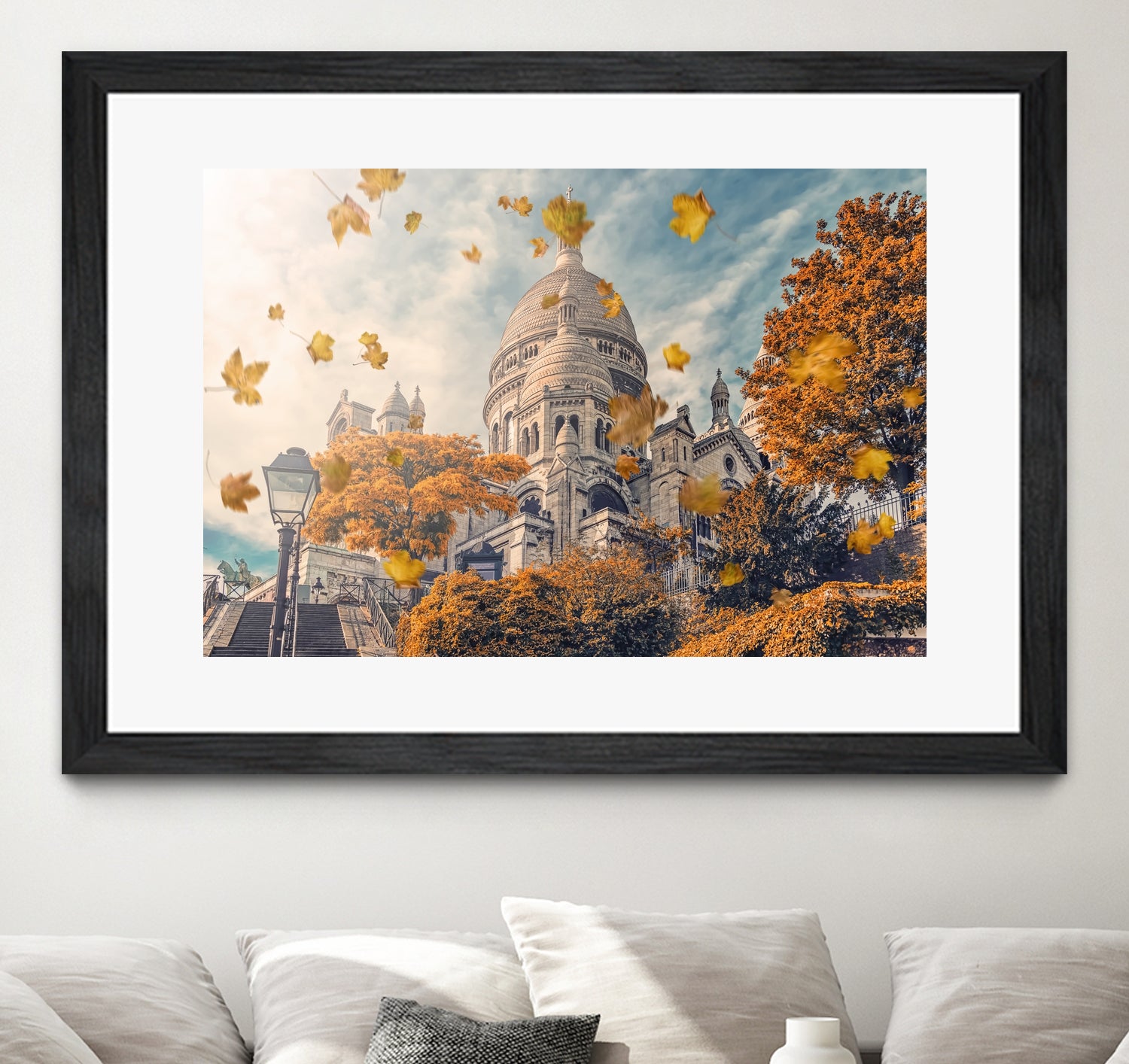 Autumn in Montmartre by emmanuel charlat on GIANT ART - orange photo illustration