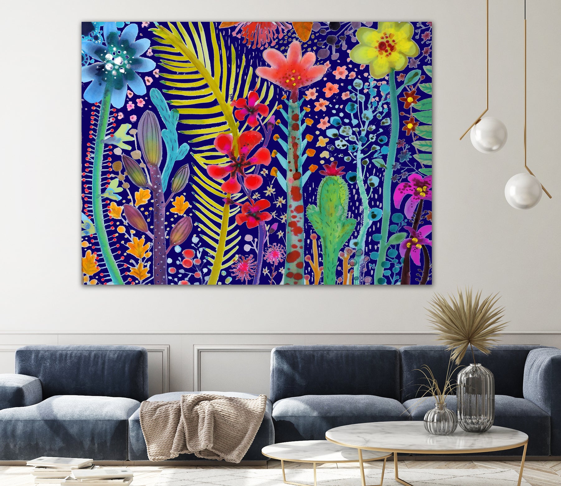 in the mighty jungle by sylvie demers on GIANT ART - blue digital painting