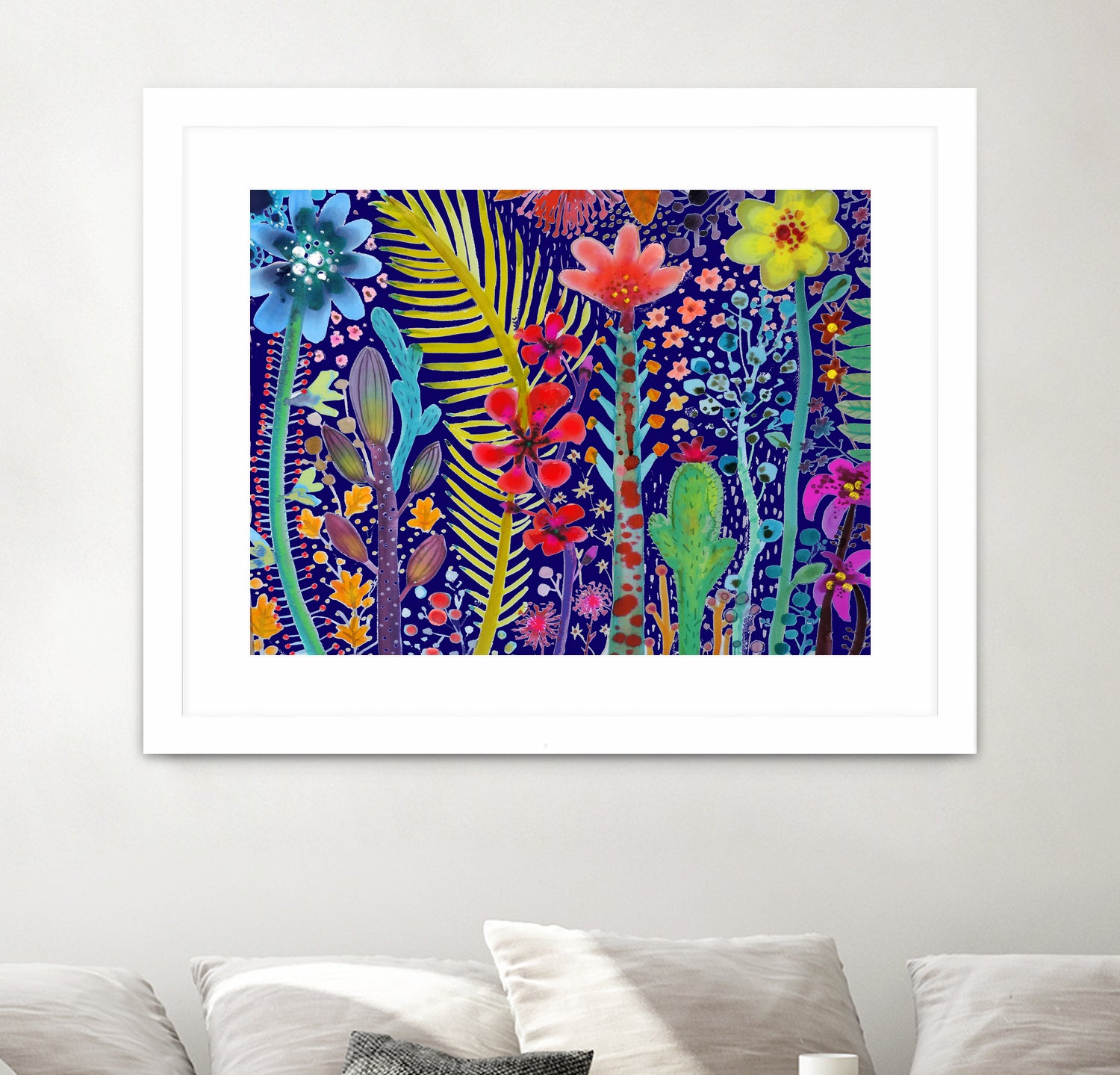 in the mighty jungle by sylvie demers on GIANT ART - blue digital painting