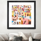 Pastel Cityscape by Uma Gokhale on GIANT ART - pink digital painting