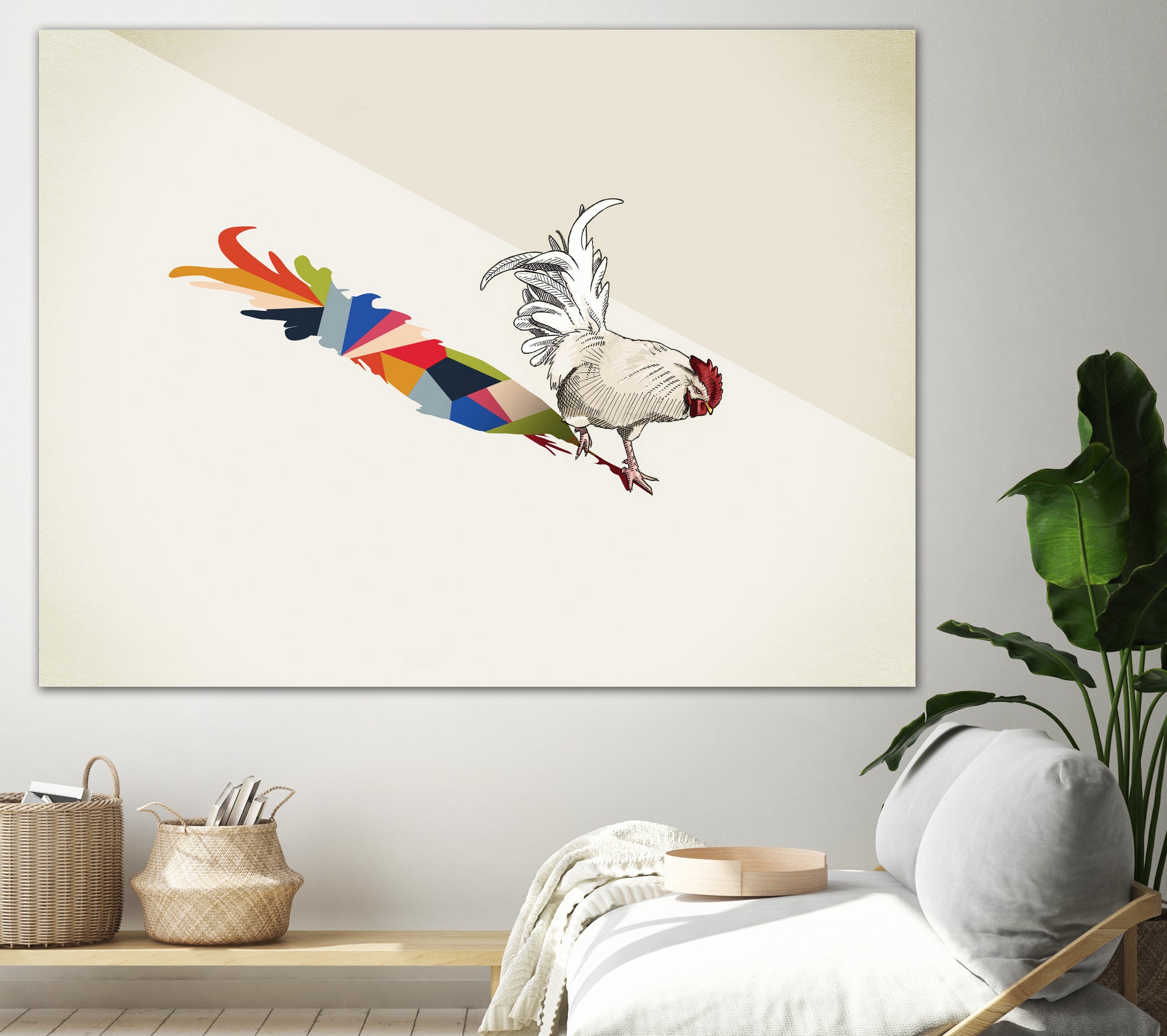 Walking Shadow, Rooster by Jason Ratliff on GIANT ART - photo illustration