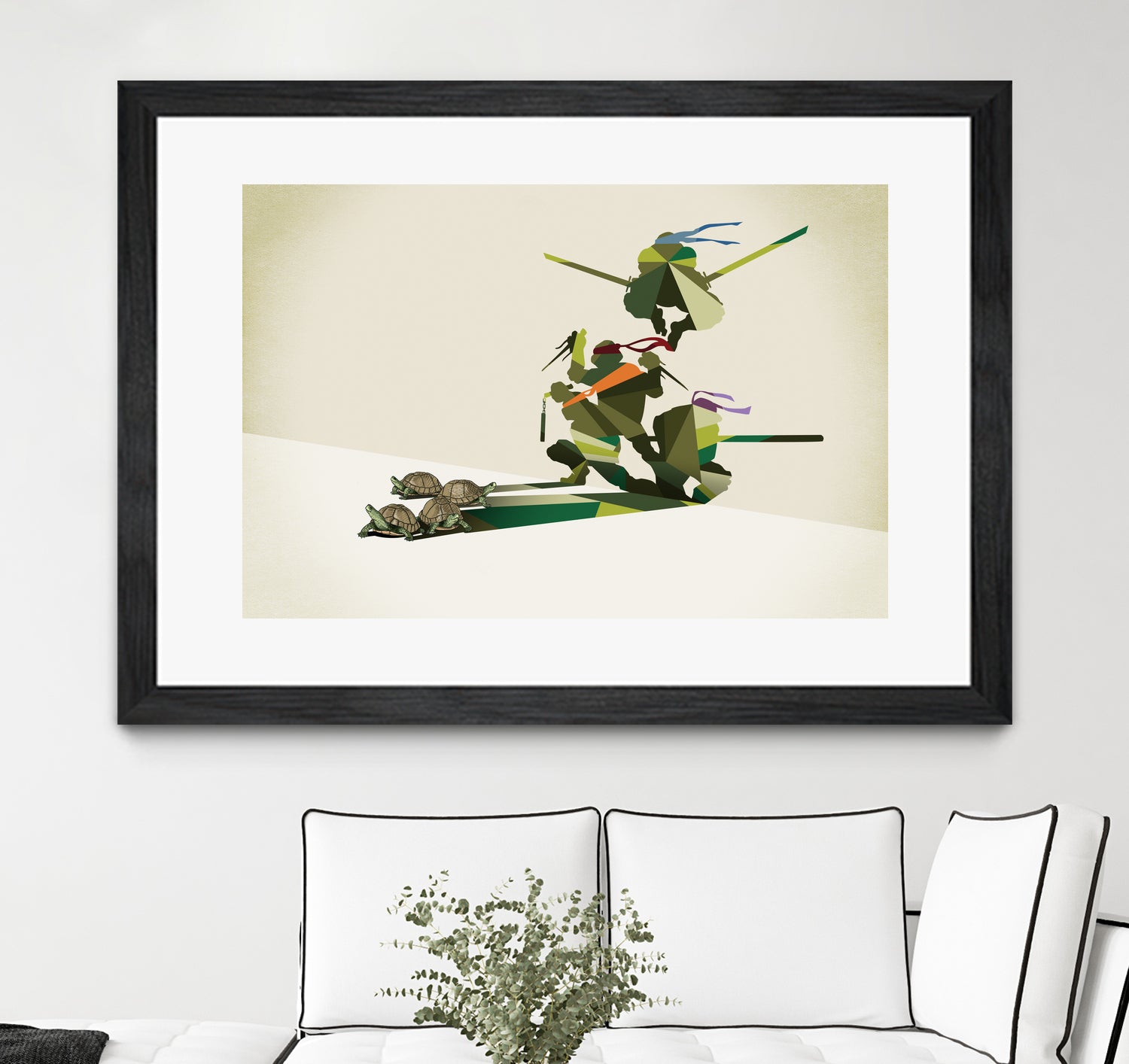 Walking Shadow, Turtles by Jason Ratliff on GIANT ART - green digital drawing