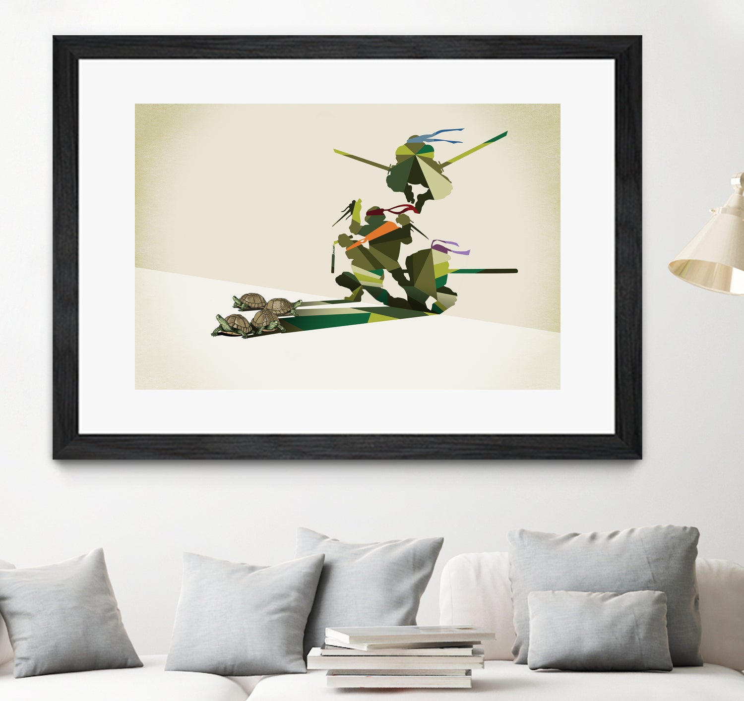 Walking Shadow, Turtles by Jason Ratliff on GIANT ART - green digital drawing