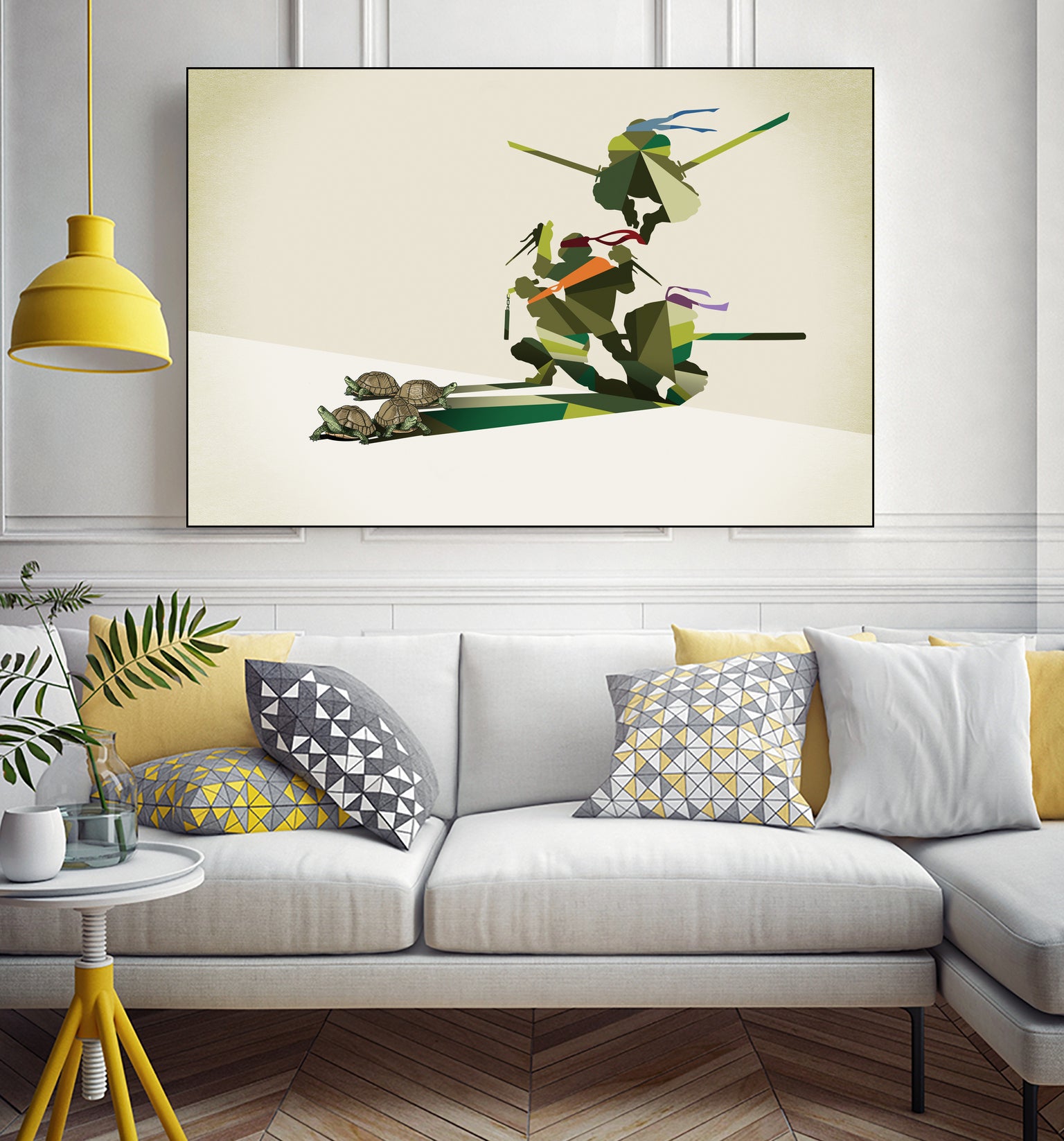 Walking Shadow, Turtles by Jason Ratliff on GIANT ART - green digital drawing