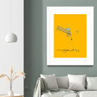 Float - With the pigeons by Jason Ratliff on GIANT ART - yellow digital painting