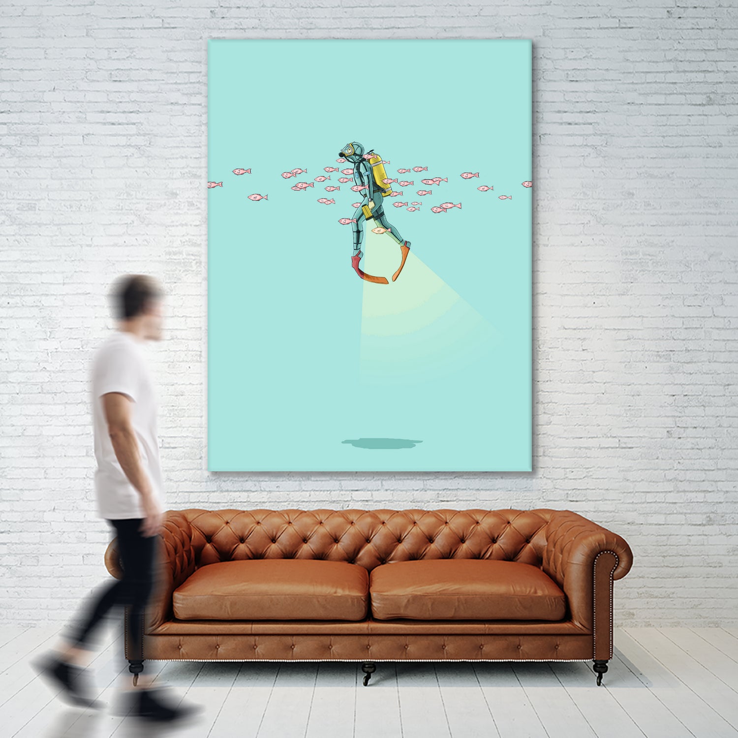 Float - Under the sea by Jason Ratliff on GIANT ART - blue digital painting