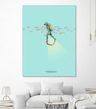 Float - Under the sea by Jason Ratliff on GIANT ART - blue digital painting