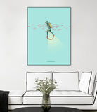 Float - Under the sea by Jason Ratliff on GIANT ART - blue digital painting