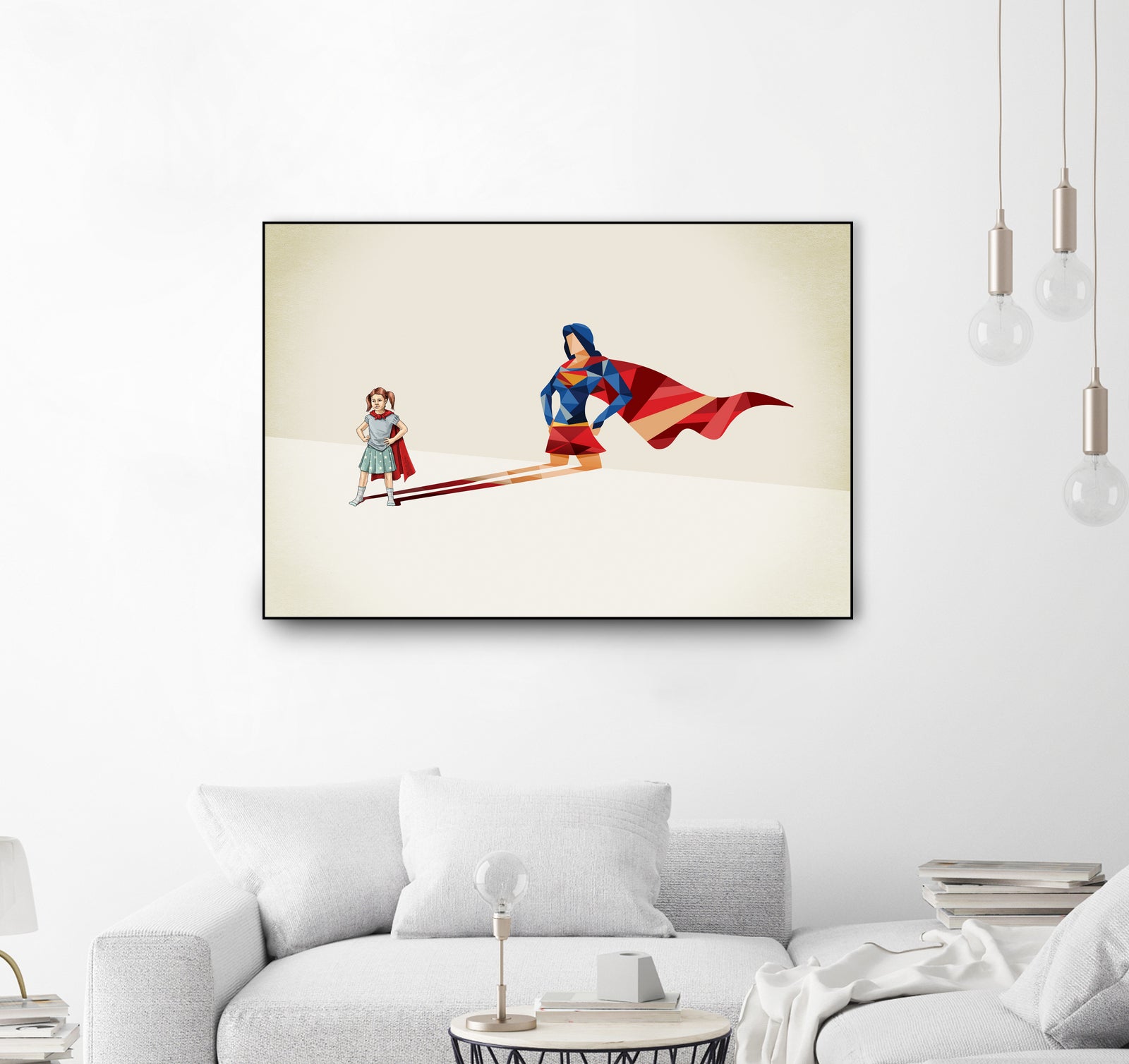 Walking Shadow, Heroine by Jason Ratliff on GIANT ART - white digital painting