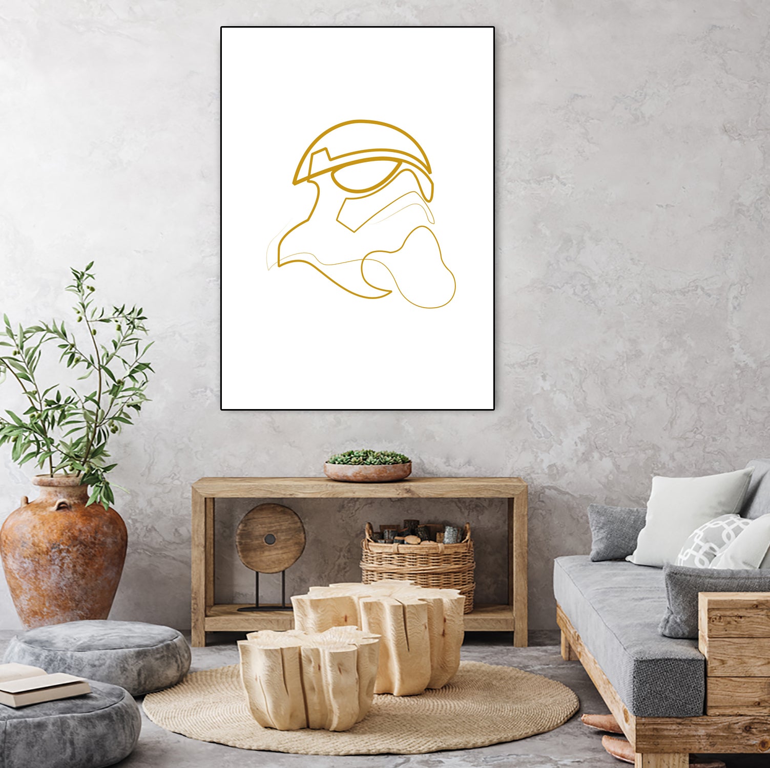 Gold trooper 1-01 by Christophe Louis on GIANT ART - yellow digital drawing