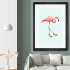 Fancy Flamingo by Jonas Loose on GIANT ART - blue photo manipulation