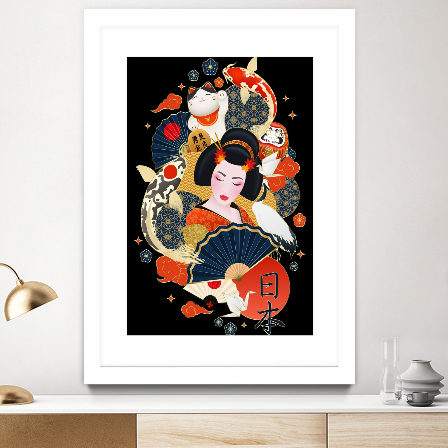 Geisha by Lord Chris on GIANT ART - white digital drawing