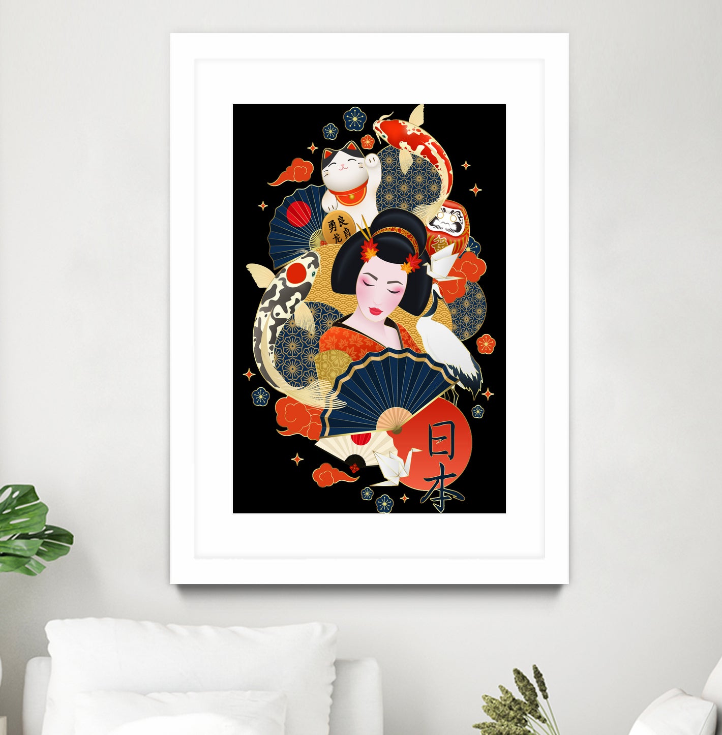 Geisha by Lord Chris on GIANT ART - white digital drawing