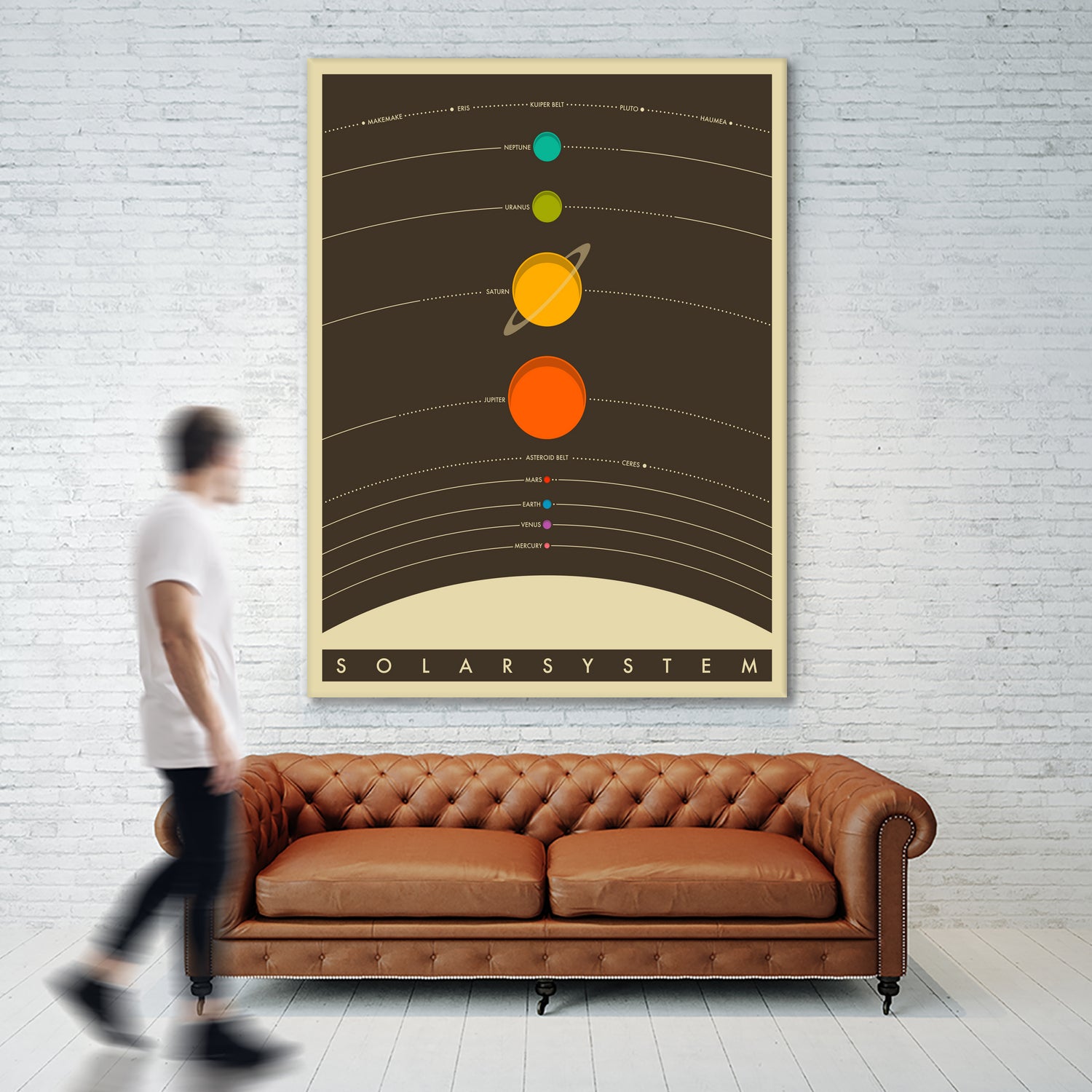 Solar System by Jazzberry Blue on GIANT ART - brown vector illustration