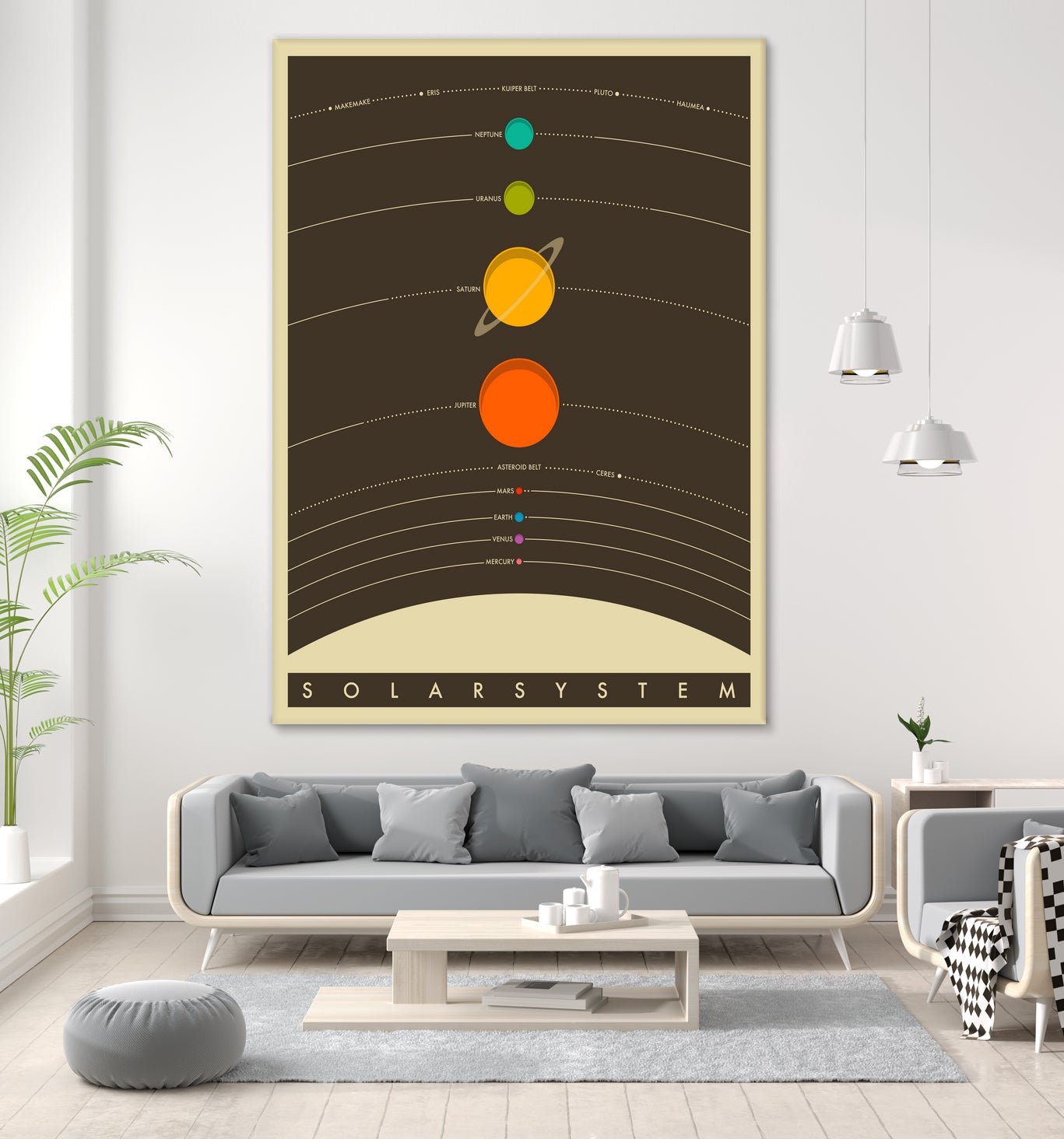 Solar System by Jazzberry Blue on GIANT ART - brown vector illustration