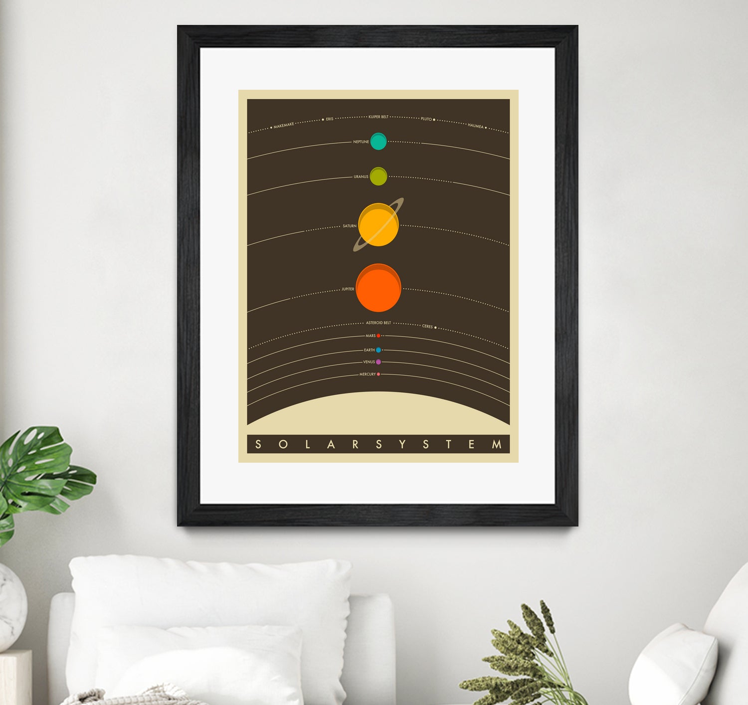 Solar System by Jazzberry Blue on GIANT ART - brown vector illustration