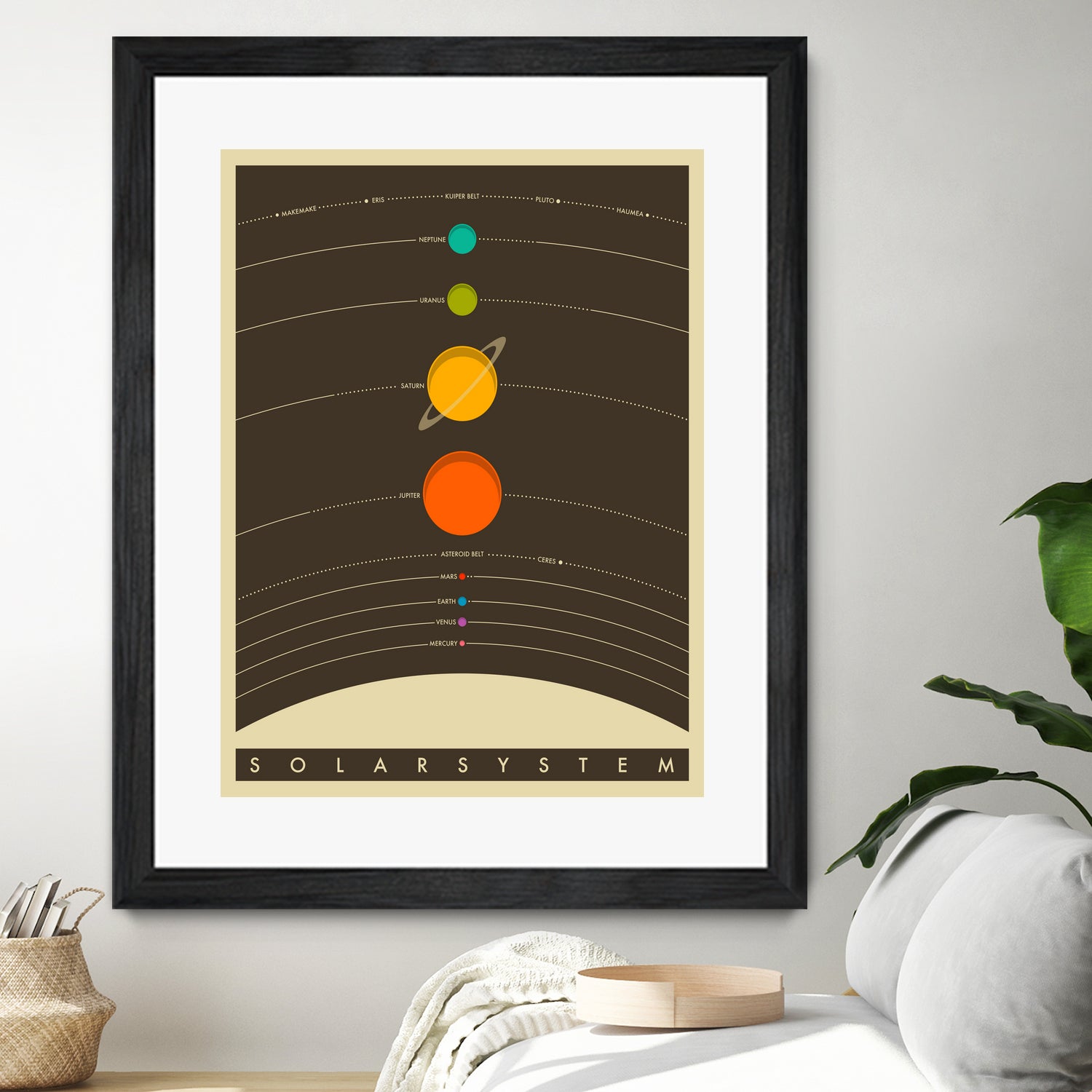 Solar System by Jazzberry Blue on GIANT ART - brown vector illustration