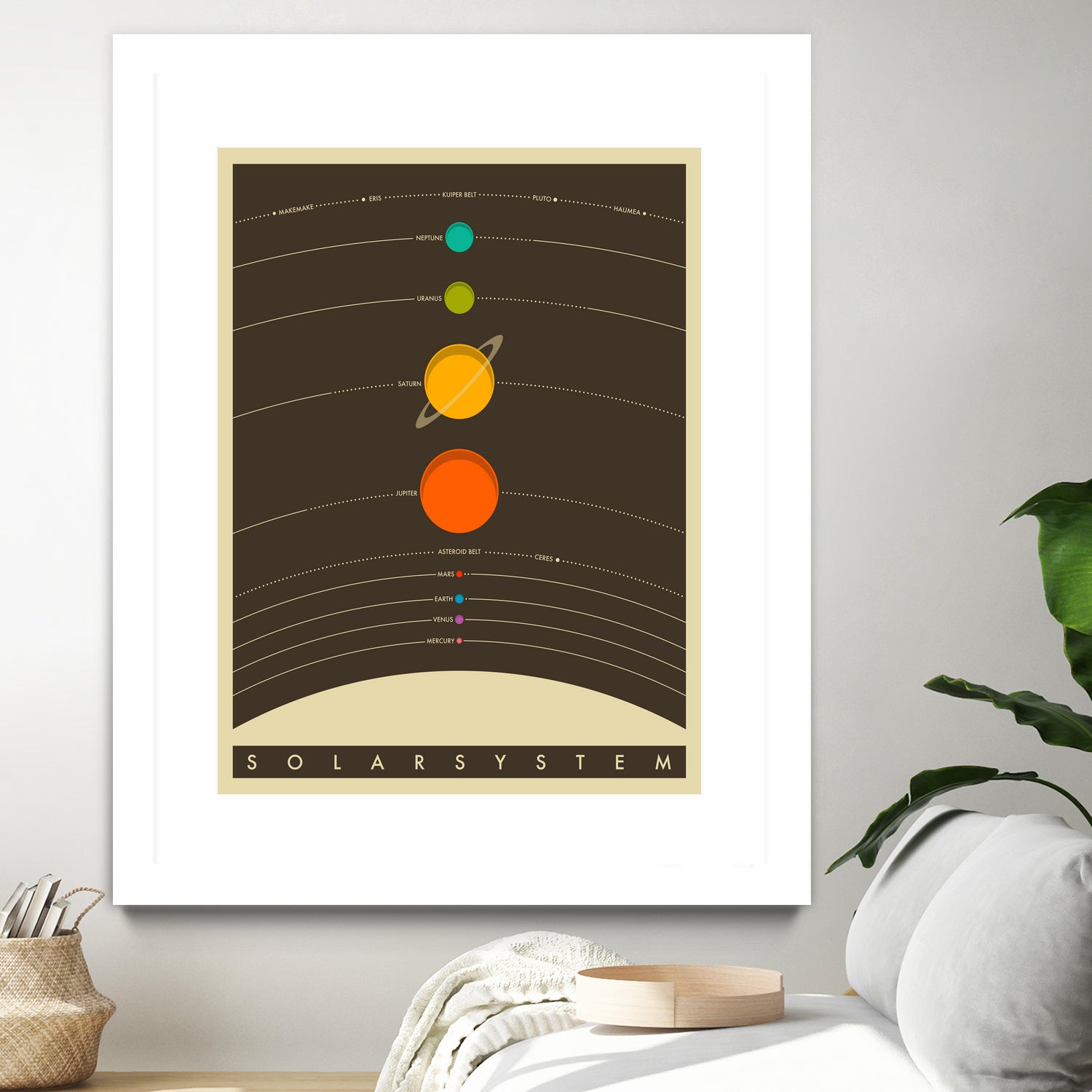 Solar System by Jazzberry Blue on GIANT ART - brown vector illustration