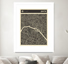 Paris Map 2 by Jazzberry Blue on GIANT ART - black vector illustration