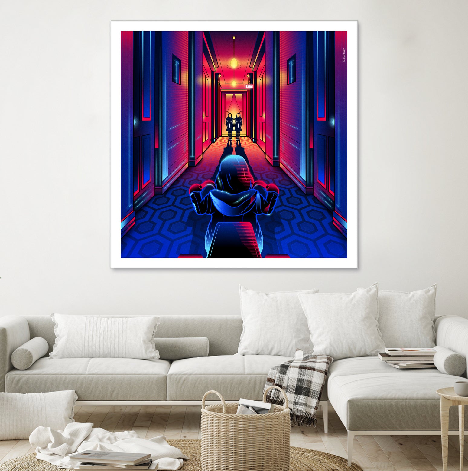 The Shining by Marco Schiavon on GIANT ART - blue digital drawing