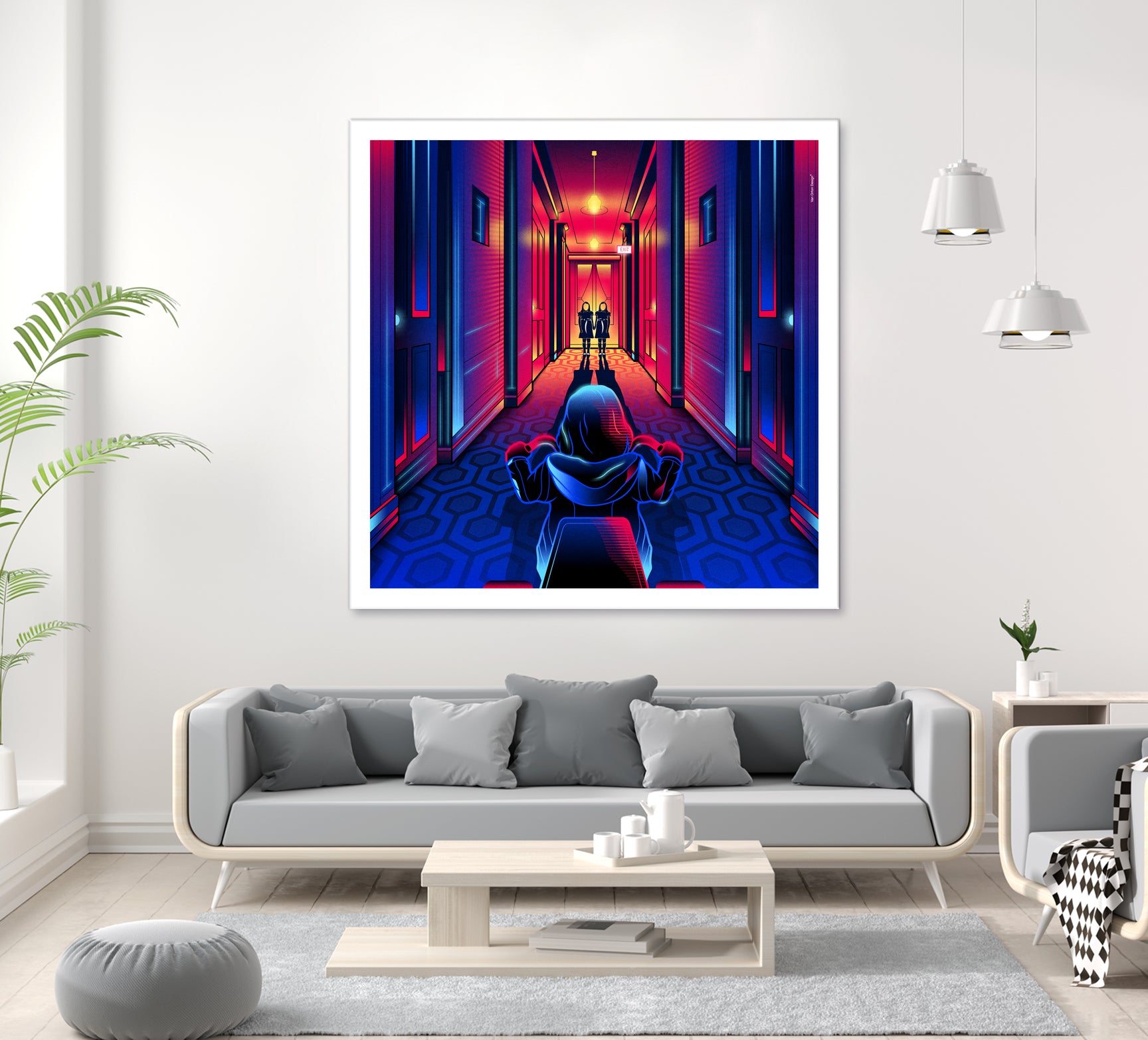 The Shining by Marco Schiavon on GIANT ART - blue digital drawing