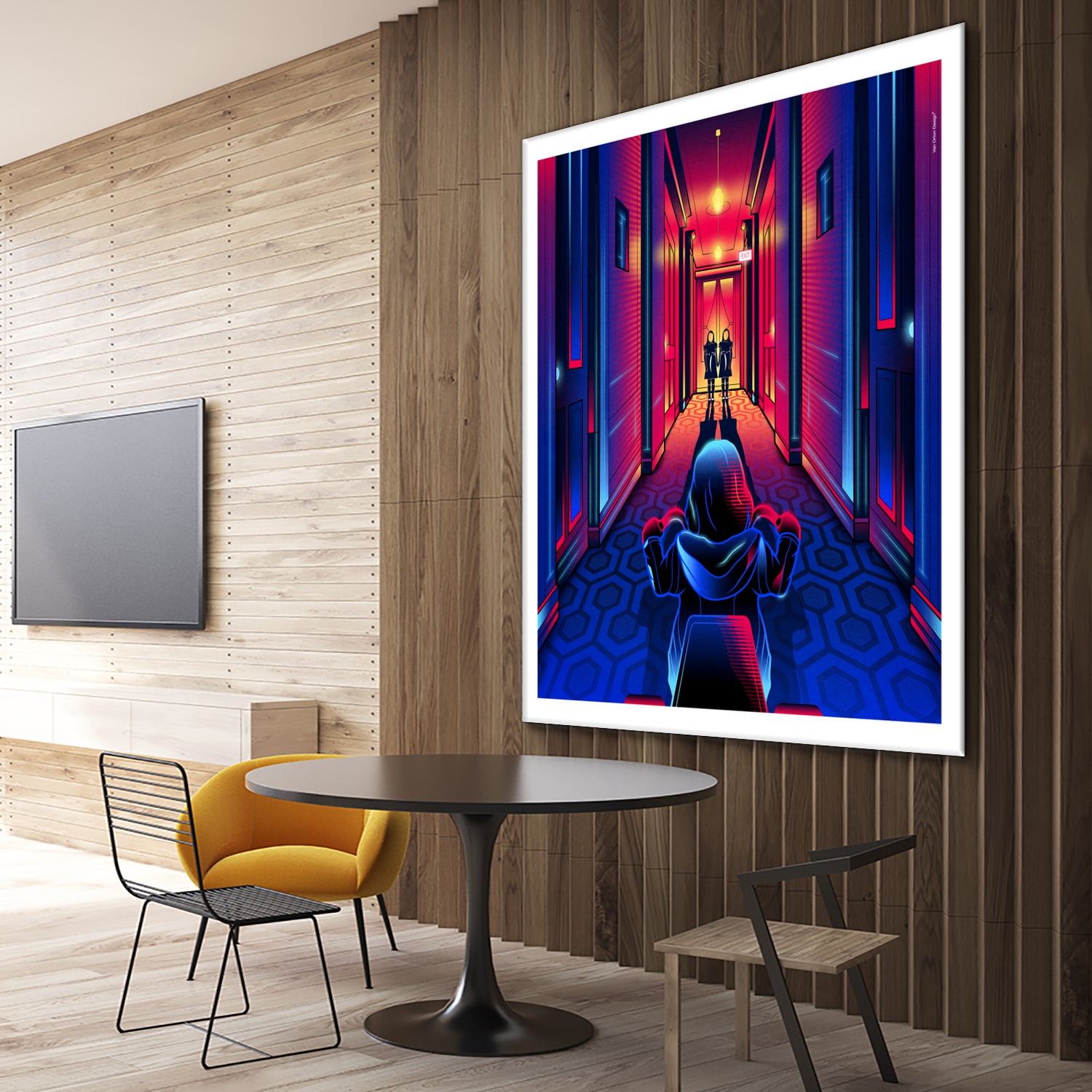 The Shining by Marco Schiavon on GIANT ART - blue digital drawing