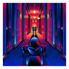 The Shining by Marco Schiavon on GIANT ART - blue digital drawing