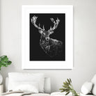 Deer Reader by Jordan Rogers on GIANT ART - vector illustration