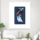 Dodgers Tarot: The High Priestess by Claudia Labarca on GIANT ART - blue digital painting