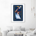 Dodgers Tarot: The High Priestess by Claudia Labarca on GIANT ART - blue digital painting