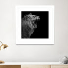 Lion in black and white by Lukas Holas on GIANT ART - black photo manipulation