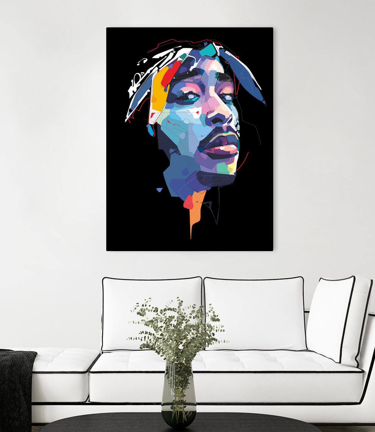 tupac by Deni Rahayu on GIANT ART - white digital drawing