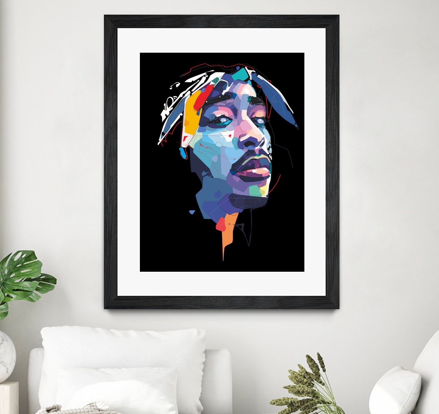 tupac by Deni Rahayu on GIANT ART - white digital drawing