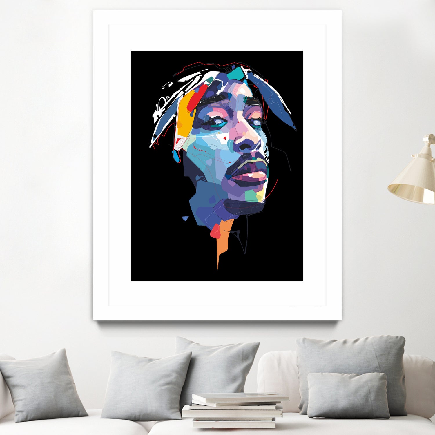 tupac by Deni Rahayu on GIANT ART - white digital drawing