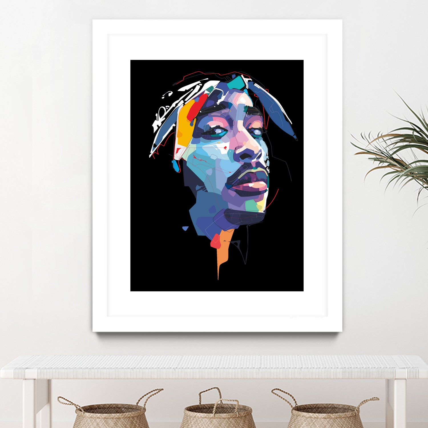 tupac by Deni Rahayu on GIANT ART - white digital drawing