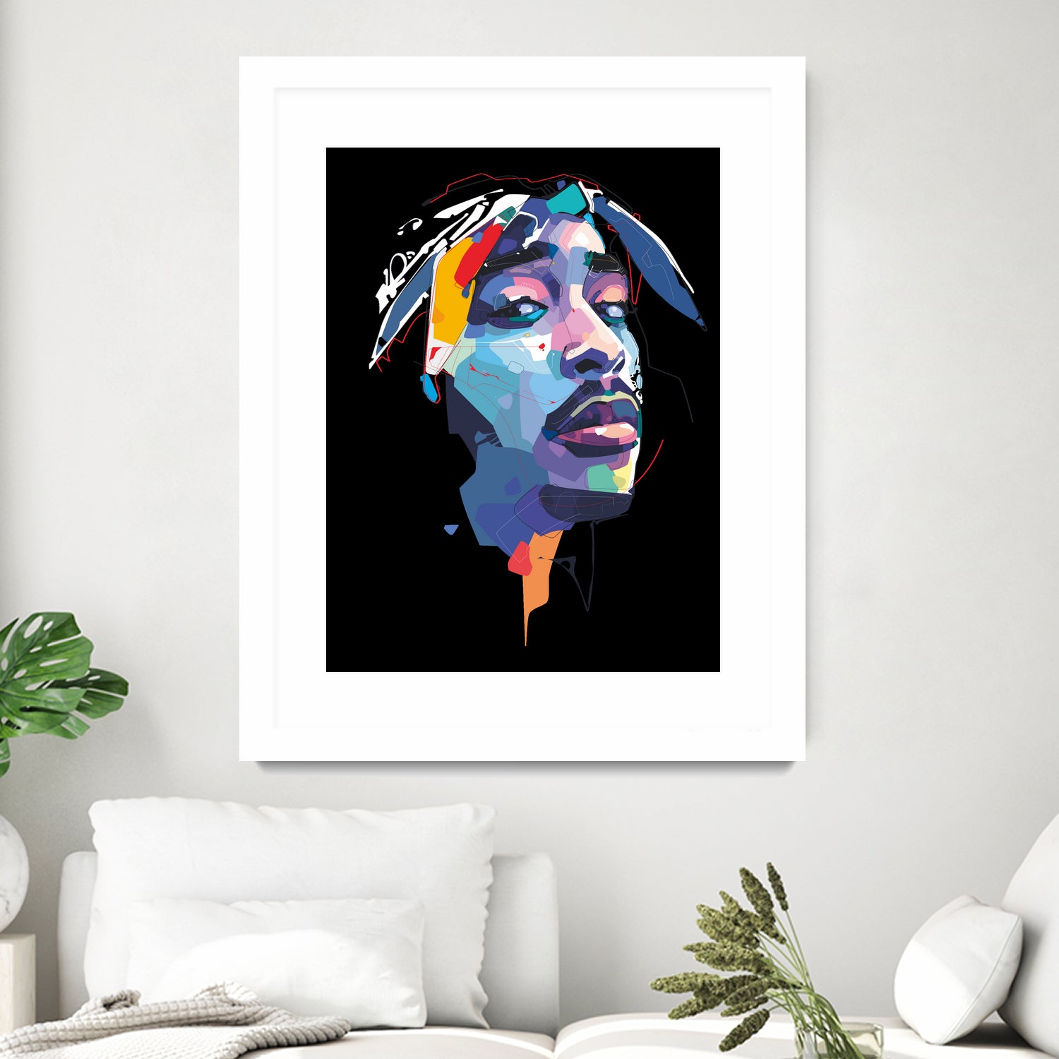 tupac by Deni Rahayu on GIANT ART - white digital drawing