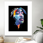 tupac by Deni Rahayu on GIANT ART - white digital drawing