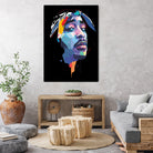 tupac by Deni Rahayu on GIANT ART - white digital drawing