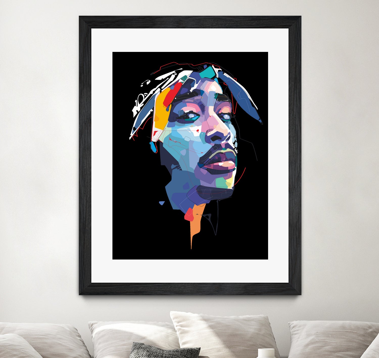 tupac by Deni Rahayu on GIANT ART - white digital drawing