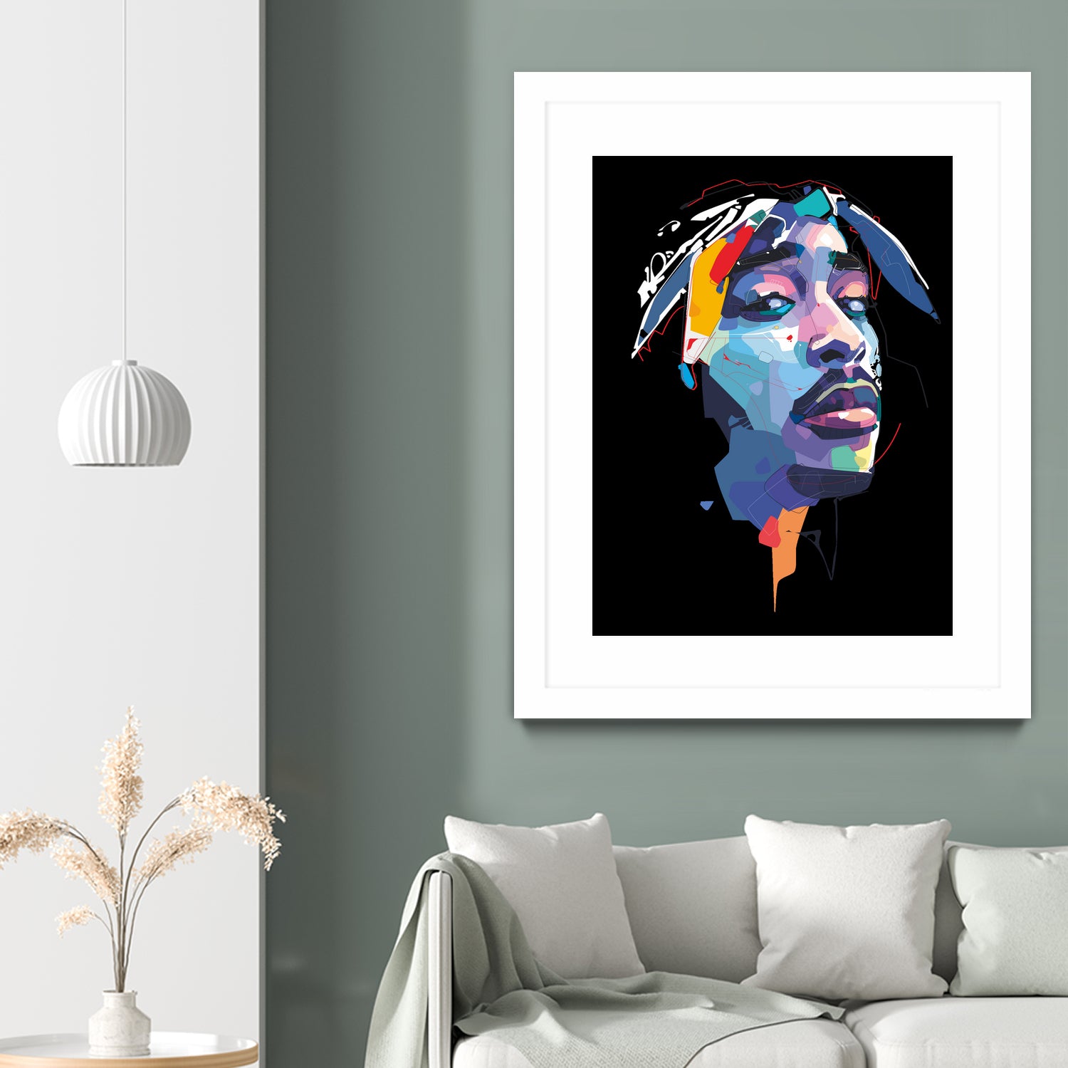 tupac by Deni Rahayu on GIANT ART - white digital drawing