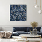 Doft Dark Blue Stone by Elisabeth Fredriksson on GIANT ART - blue digital painting