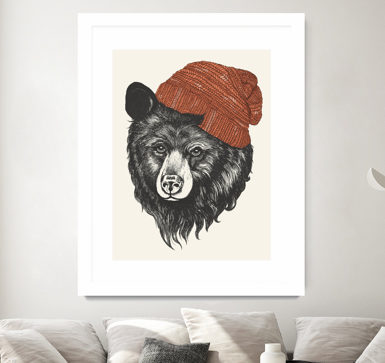 Zissou the Bear by Laura Graves on GIANT ART - red digital drawing