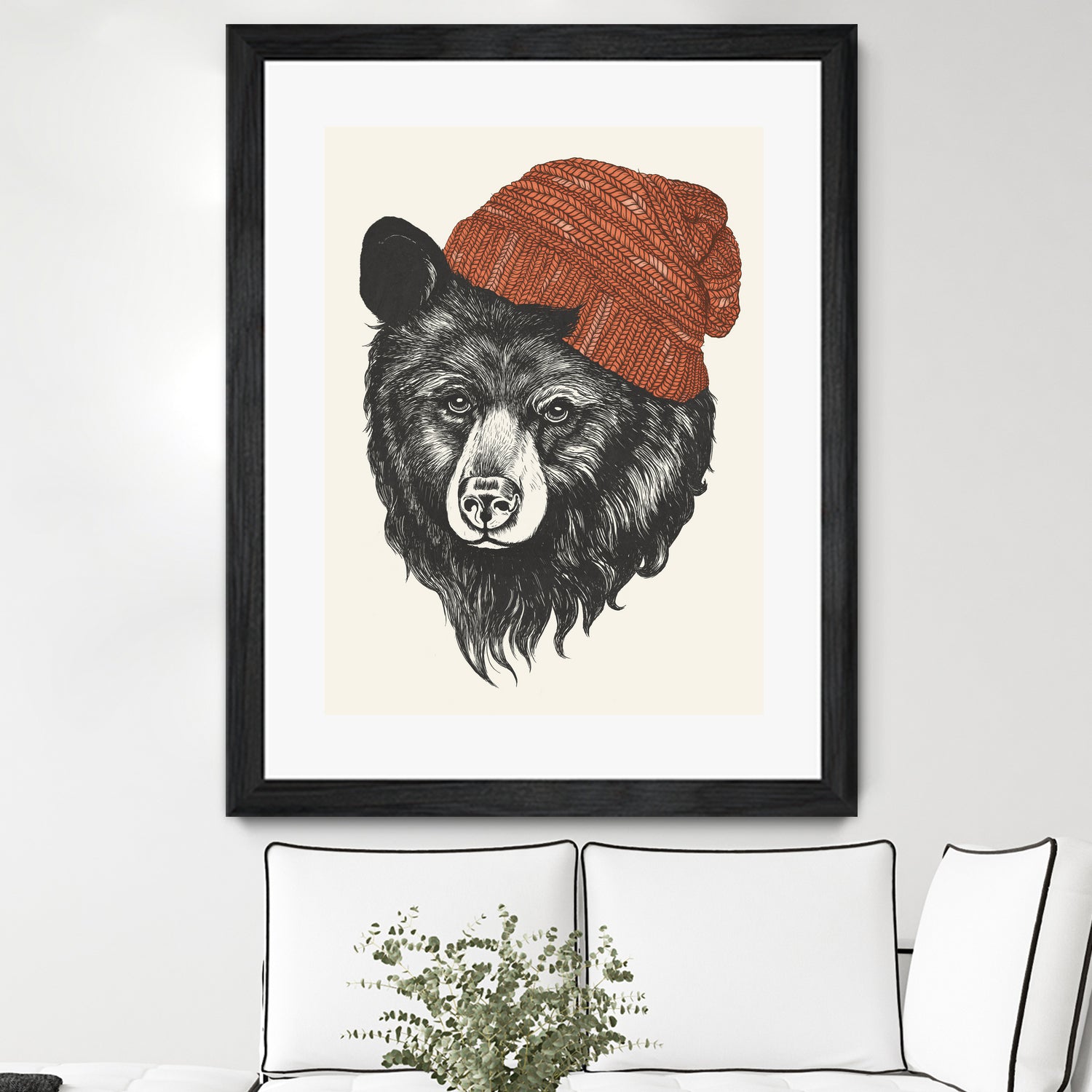 Zissou the Bear by Laura Graves on GIANT ART - red digital drawing